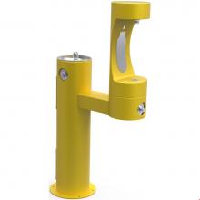 Elkay 4420BF1LFRKYLW - Halsey Taylor Endura II Outdoor HydroBoost Bottle Filling Station, Bi-Level Pedestal Non-Filtered