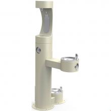 Elkay 4420BF1UDBFRKBGE - Halsey Taylor Outdoor HydroBoost Bottle Filling Station,  Bi-Level w/ Pet Station Non-Filtered Non