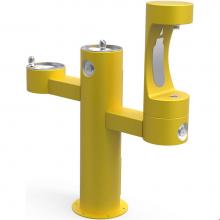 Elkay LK4430BF1LYLW - Outdoor ezH2O Lower Bottle Filling Station Tri-Level Pedestal, Non-Filtered Non-Refrigerated Yello