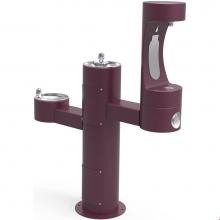 Elkay LK4430BF1MPUR - Outdoor ezH2O Middle Bottle Filling Station Tri-Level Pedestal, Non-Filtered Non-Refrigerated Purp