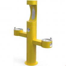 Elkay LK4430BF1UYLW - Outdoor ezH2O Upper Bottle Filling Station Tri-Level Pedestal, Non-Filtered Non-Refrigerated Yello