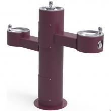 Elkay LK4430FRKPUR - Outdoor Fountain Tri-Level Pedestal Non-Filtered, Non-Refrigerated Purple