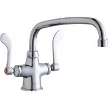 Elkay LK500AT10T4 - Single Hole with Concealed Deck Faucet with 10'' Arc Tube Spout 4'' Wristblade