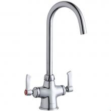 Elkay LK500LGN05L2 - Single Hole with Concealed Deck Laminar Flow Faucet with 5'' Gooseneck Spout 2'&apo