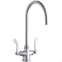 Elkay LK500LGN08T4 - Single Hole with Concealed Deck Laminar Flow Faucet with 8'' Gooseneck Spout 4'&apo