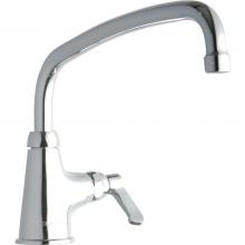 Elkay LK535AT12L2 - Single Hole with Single Control Faucet with 12'' Arc Tube Spout 2'' Lever Hand