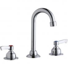 Elkay LK800GN04L2 - 8'' Centerset with Concealed Deck Faucet with 4'' Gooseneck Spout 2'&apos