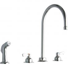 Elkay LK801GN08L2 - 8'' Centerset with Concealed Deck Faucet with 8'' Gooseneck Spout 2'&apos