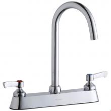 Elkay LK810LGN05L2 - 8'' Centerset with Exposed Deck Laminar Flow Faucet with 5'' Gooseneck Spout 2