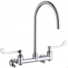 Elkay LK940LGN08T6S - 8'' Centerset Deck Mount Laminar Flow Faucet with 8'' Gooseneck Spout 6'&