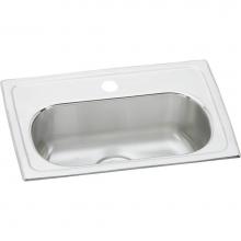 Elkay LMR20130 - Lustertone Classic Stainless Steel 19-1/2'' x 13'' x 6-1/8'', Single