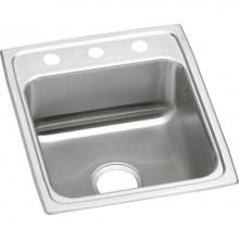 Elkay LRAD172060MR2 - Lustertone Classic Stainless Steel 17'' x 20'' x 6'', MR2-Hole Singl