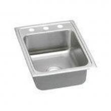 Elkay LRAD172265X - 18 Gauge Stainless Steel 17'' x 22'' x 6.5'' Single Bowl Drop-in Kit