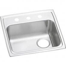 Elkay LRAD191865R3 - Lustertone Classic Stainless Steel 19'' x 18'' x 6-1/2'', 3-Hole Sin