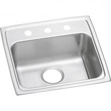 Elkay LRAD1918400 - Lustertone Classic Stainless Steel 19'' x 18'' x 4'', Single Bowl Dr