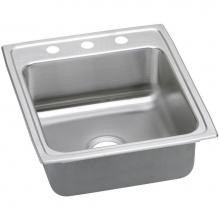Elkay LRADQ2022500 - Lustertone Classic Stainless Steel 19-1/2'' x 22'' x 5'', 0-Hole Sin