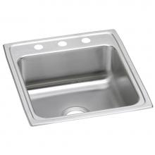 Elkay LRAD2022602 - Lustertone Classic Stainless Steel 19-1/2'' x 22'' x 6'', 2-Hole Sin