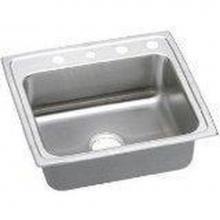 Elkay LRAD222250X - 18 Gauge 22'' X 22'' X 5'' Single Bowl Kitchen Sink