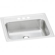 Elkay PSLVR1917LO0 - Celebrity Stainless Steel 19'' x 17'' x 6-1/8'', Single Bowl Drop-in