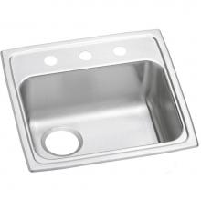 Elkay PSRADQ191955L3 - Celebrity Stainless Steel 19-1/2'' x 19'' x 5-1/2'', 3-Hole Single B