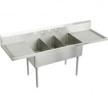 Elkay WNSF8372LR2 - WNSF THREE COMPT SCULLERY SINK