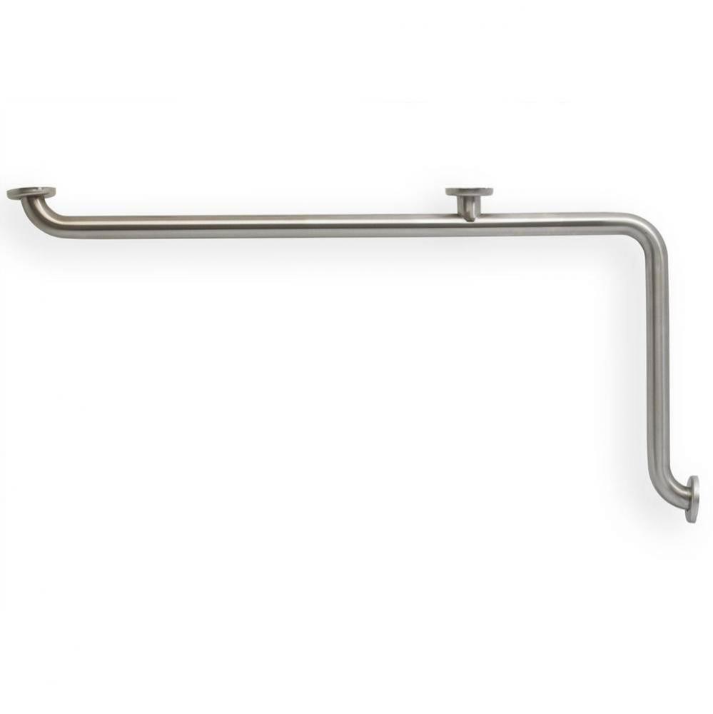 Grab Bar, 42&apos;&apos;x20&apos;&apos; L, 1.5&apos;&apos;, Smooth, Stainless Steel