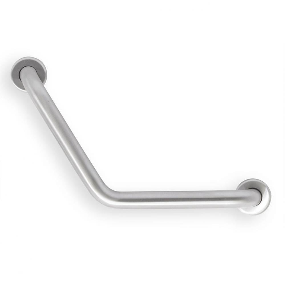 Grab Bar, 12&apos;&apos;x12&apos;&apos; L, 1.5&apos;&apos;, 120 deg Angle, Smooth, Stainless Steel