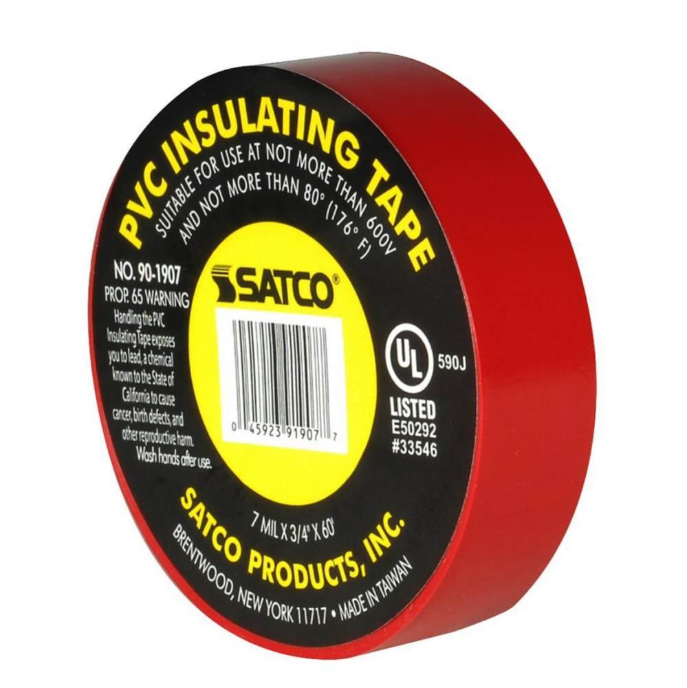 Red Elec Tape 60 Ft. 3/4&apos;&apos;