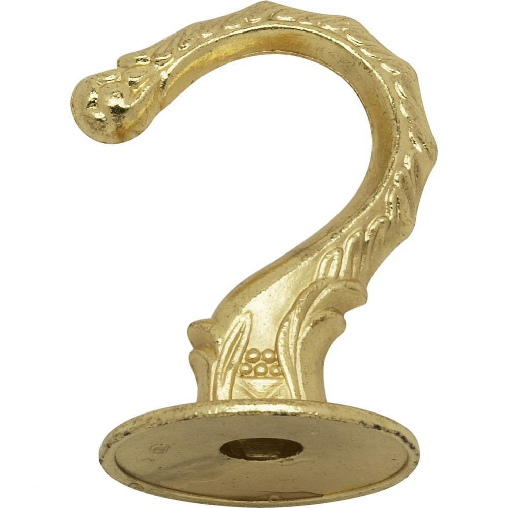 1 Jumbo Brass Finish Hook and Hardware