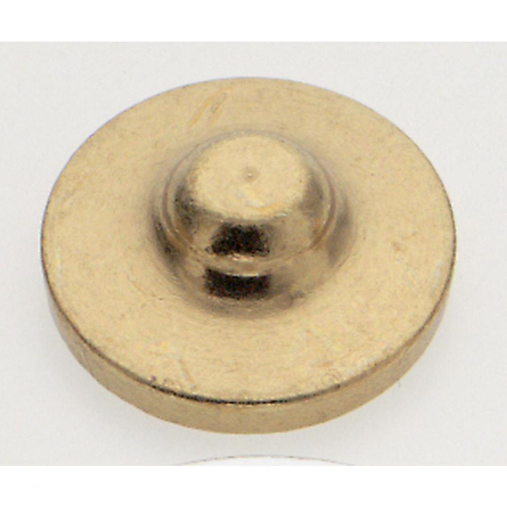 Brass Finish 1/8 Flat Knob