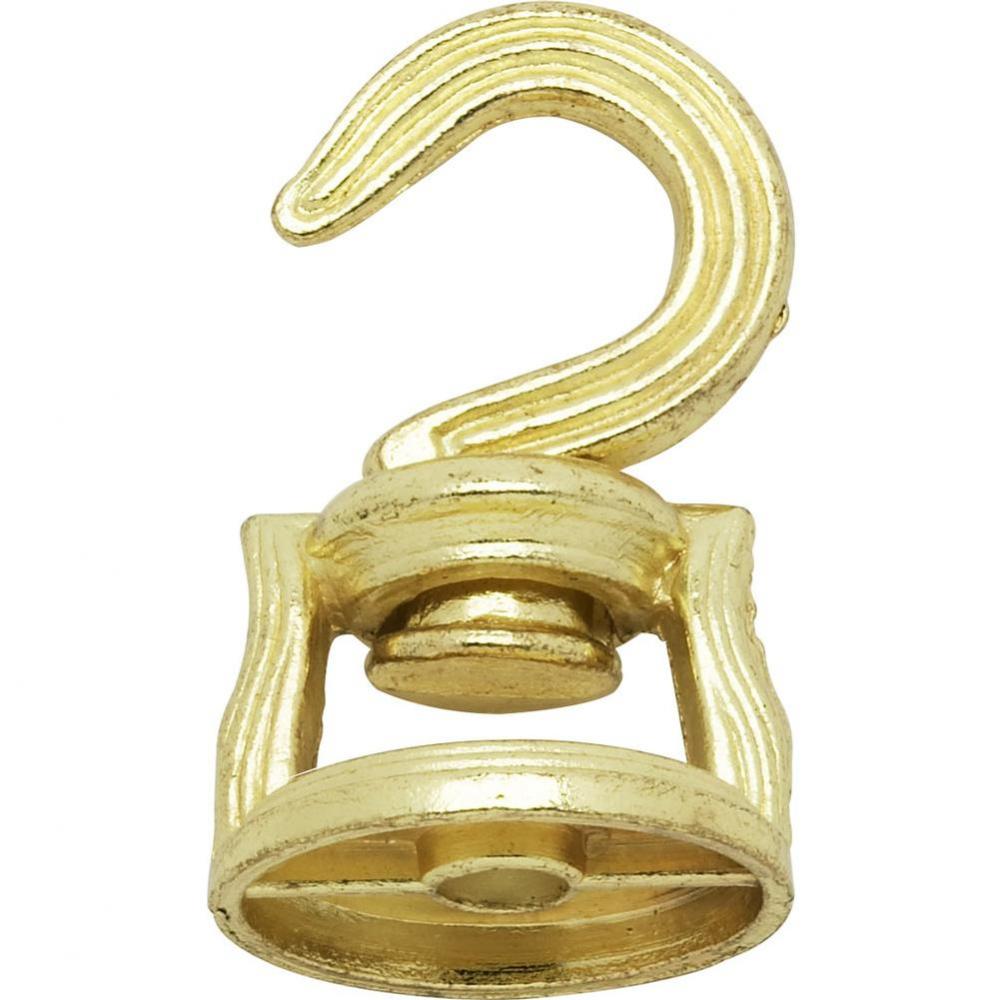 Brass Finish Swivel Hook