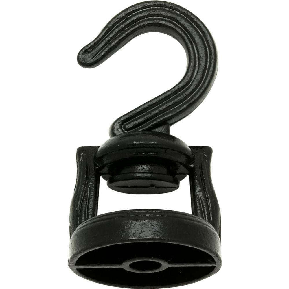 Black Finish Swivel Hook