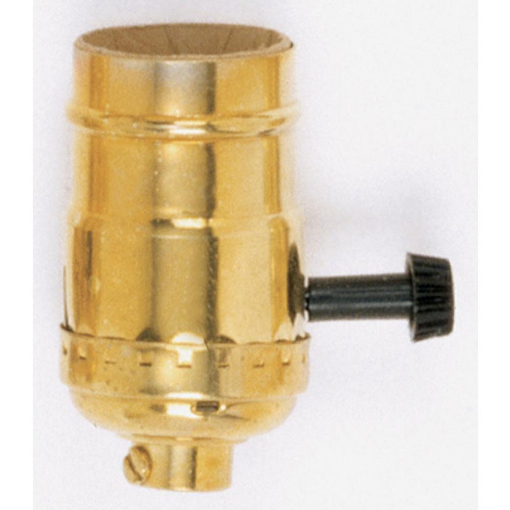 3 Way Brass Turn Knob Sockets