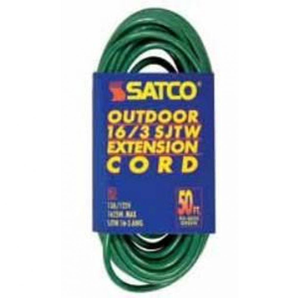 80 ft 16-3 Sjtw Green Cord