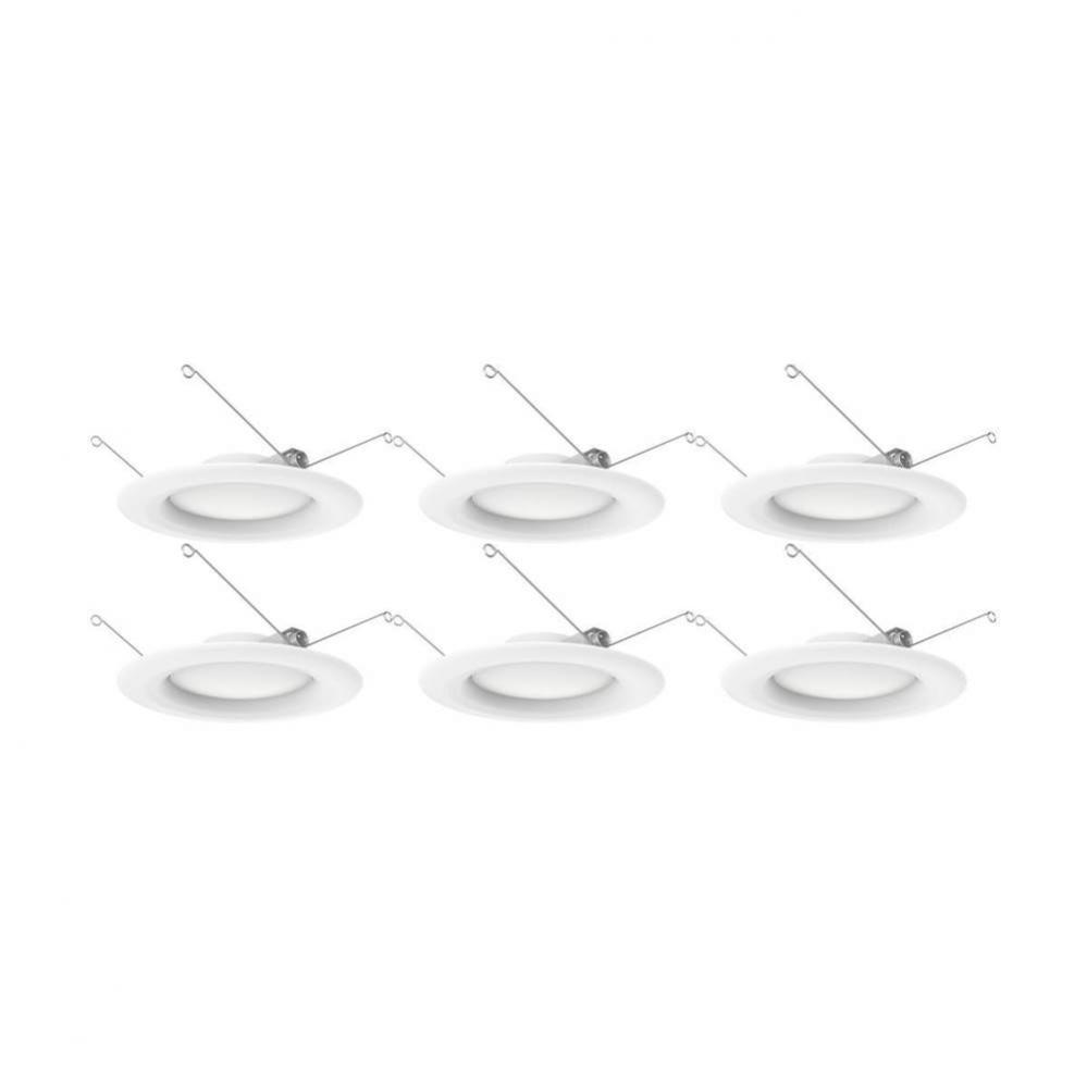 9.2 W LED Downlight Retrofit, 5-6&apos;&apos;, 90 CRI, 3000K, 120 V, Pack of 6