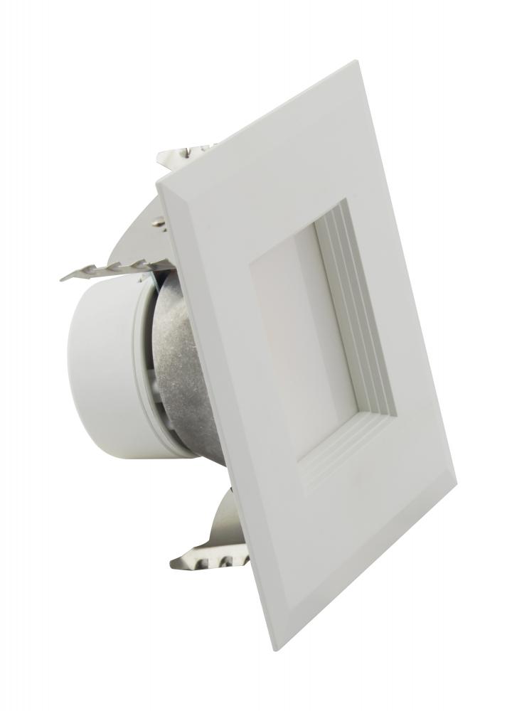 6.5 W Square LED Downlight Retrofit, 4&apos;&apos;, Adjustable Color Temperature, 120 V