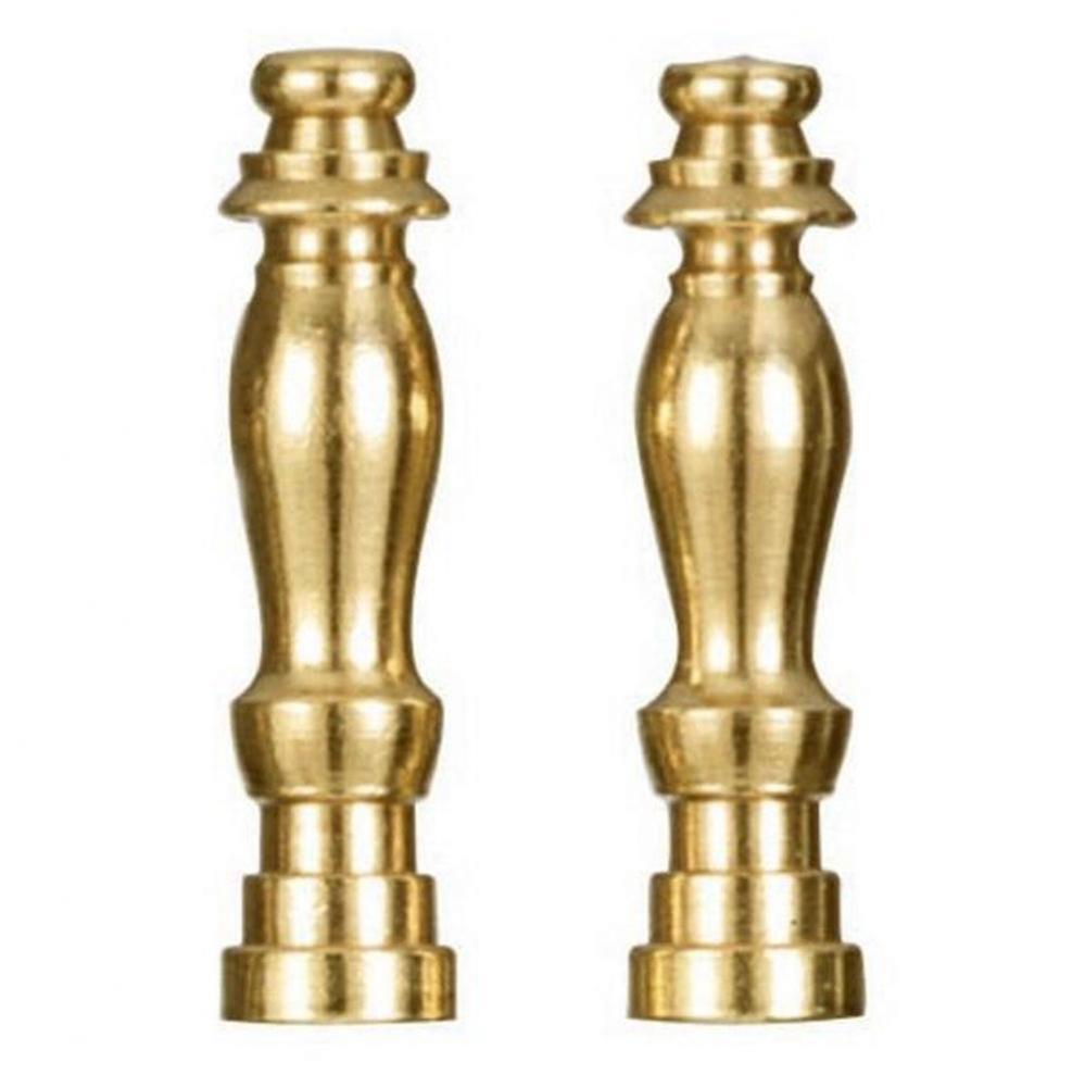 2-2&apos;&apos; Brass Finish Finials