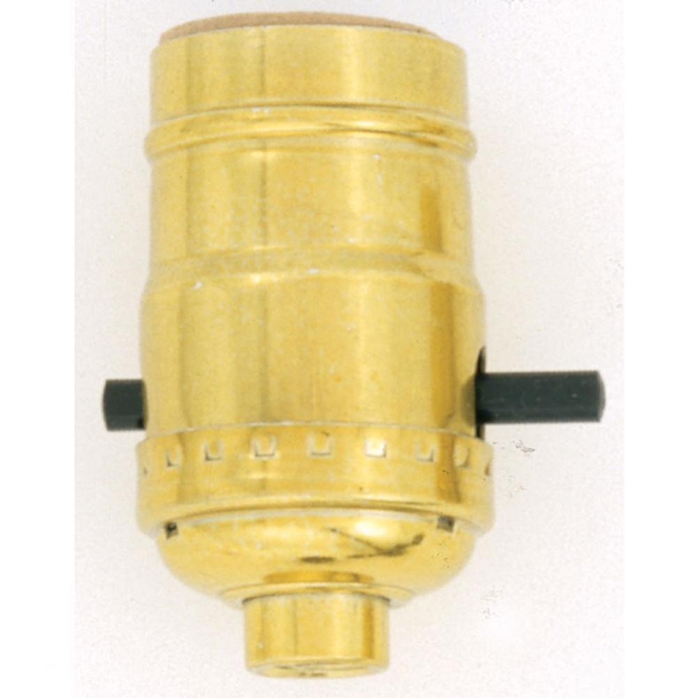 Gilt Light Socket Push Thru Switch