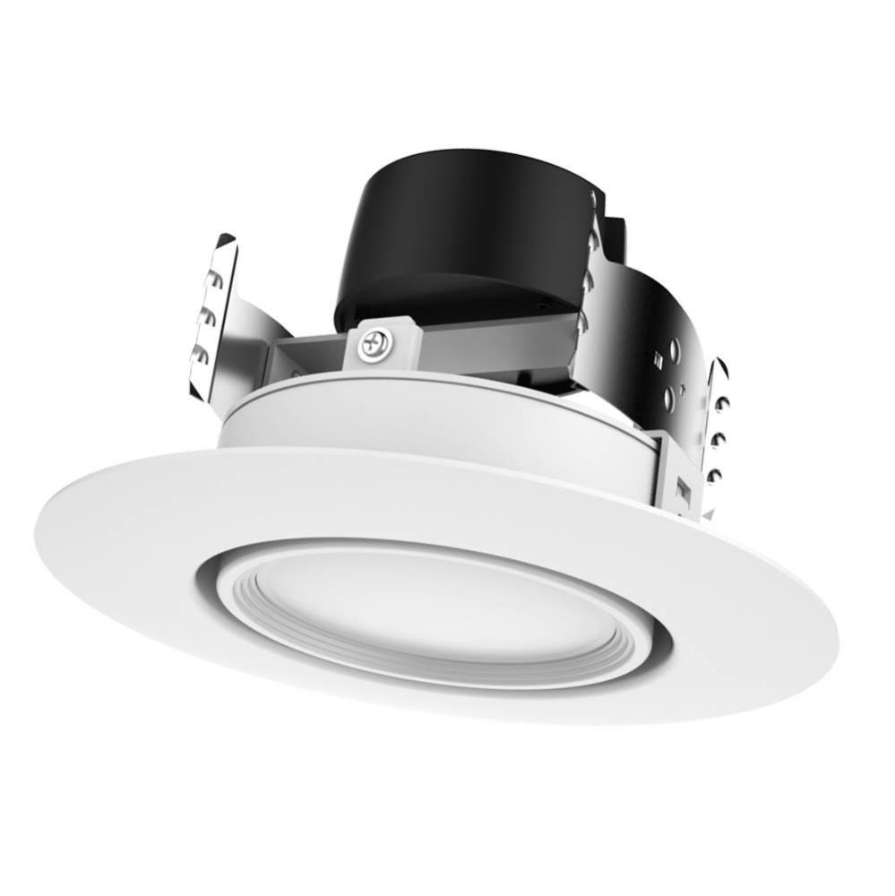 9 W LED Directional Retrofit Downlight-Gimbaled, 4&apos;&apos;, 4000K, 40 ft Beam Spread, 120 V, D