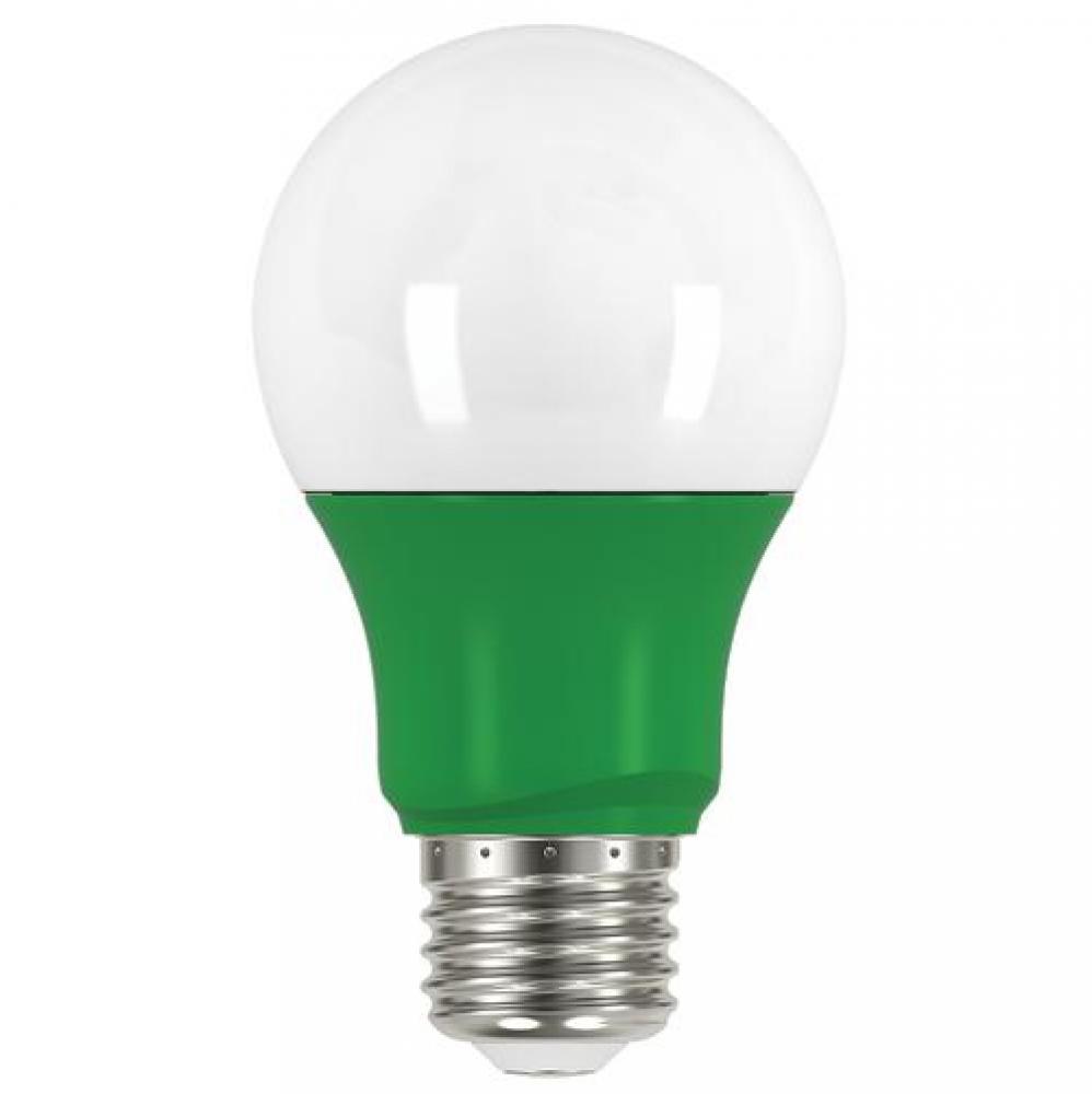 2A19/LED/GREEN/120V