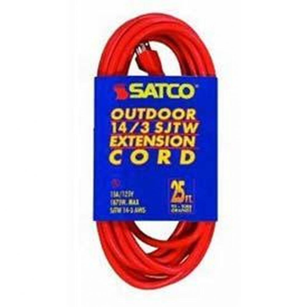 25 ft 14-3 Sjtw Orange Cords