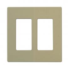 Satco 96-222 - Claro 2 Gang Wallplate Iv