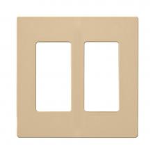 Satco 96-223 - Claro 2 Gang Wallplate Al