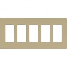 Satco 96-522 - Claro 5 Gang Wallplate Iv