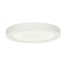 Satco S21513 - 18.5 W 9'' Flush Mount LED Fixture, 3000K, Round Shape, White Finish, 120 V, 0-10 V Dimm