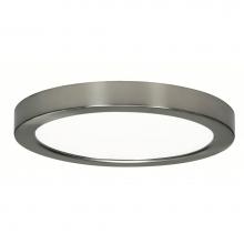 Satco S21520 - 13.5 W 7'' Flush Mount LED Fixture, 5000K, Round Shape, Brushed Nickel Finish, 120 V