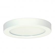 Satco S29357 - 13.5 W 7'' Flush Mount LED Fixture, 3000K, Round Shape, White Finish, 277 V