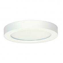 Satco S29360 - 13.5 W 7'' Flush Mount LED Fixture, 5000K, Round Shape, White Finish, 120 V