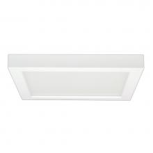 Satco S29363 - 18.5 W 9'' Flush Mount LED Fixture, 5000K, Square Shape, White Finish, 120 V