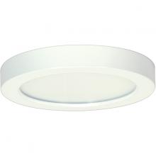 Satco S9680 - 13.5 W 7'' Flush Mount LED Fixture, 3000K, Round Shape, White Finish, 120 V, 90 CRI